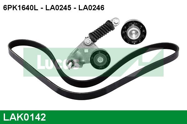 LUCAS LAK0142 Deflection / Guide Pulley, v-ribbed belt 1773011