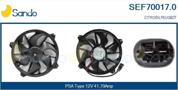 SANDO SEF70017.0 Fan, radiator 1253.A5