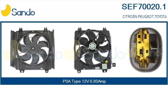 SANDO SEF70020.1 Fan, radiator 16711-8EA01