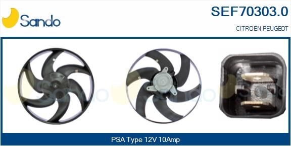 SANDO SEF70303.0 Fan, radiator 1253H8