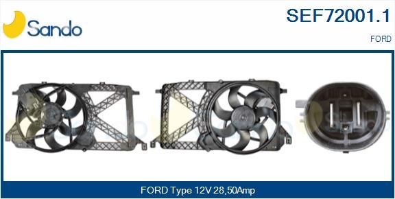 SANDO SEF72001.1 Fan, radiator 1 431 172
