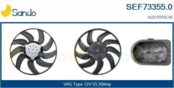 SANDO SEF73355.0 Fan, radiator 8K0959455T