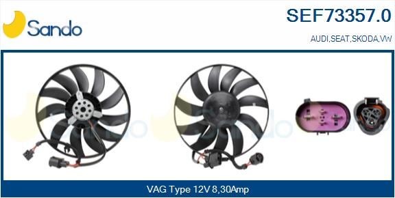 SANDO SEF73357.0 Fan, radiator 1K0 959 455 CN