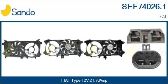 SANDO SEF74026.1 Fan, radiator 51738799