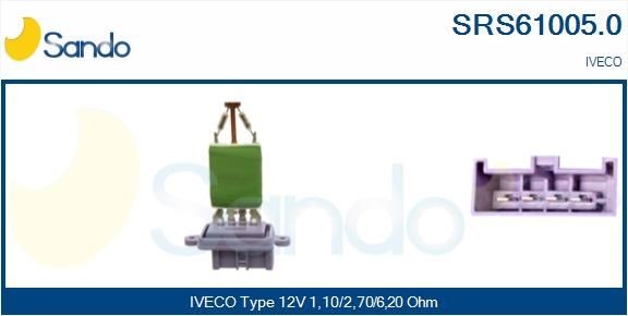 SANDO SRS61005.0 Gebläsewiderstand für IVECO Stralis LKW in Original Qualität