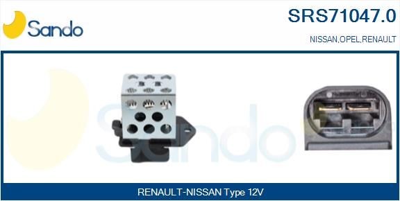 SANDO SRS71047.0 Blower motor resistor 4408008
