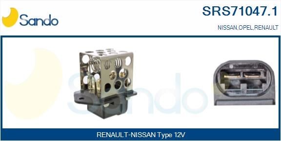 SANDO SRS71047.1 Blower motor resistor 44 08 008