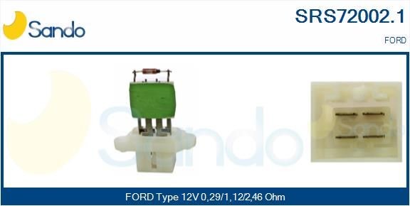 SANDO SRS72002.1 Blower motor resistor 2S6H1 8B647AC
