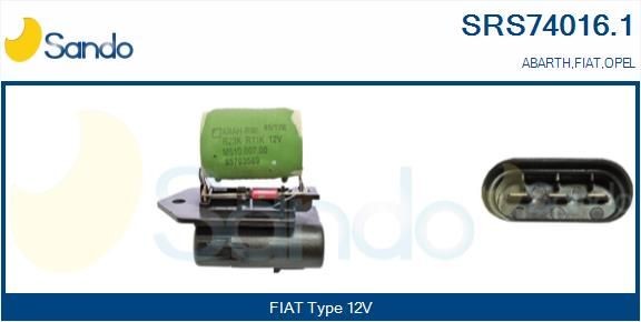 SANDO SRS74016.1 Pre-resistor, electro motor radiator fan 55 703 589