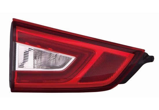 215-1326L-LD-UE ABAKUS Tail lights NISSAN Left, Inner Section, LED, W21W, without bulb