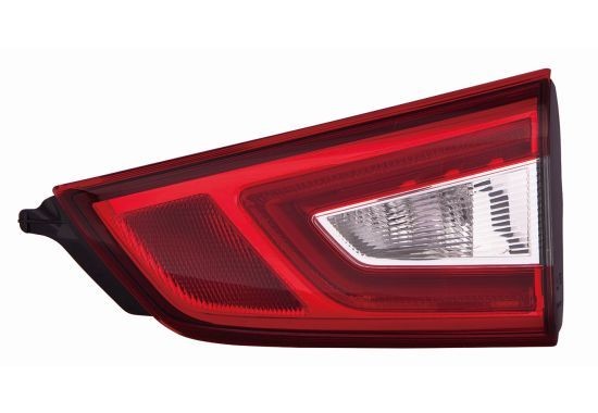 215-1326R-LD-UE ABAKUS Tail lights NISSAN Right, Inner Section, LED, W21W, without bulb