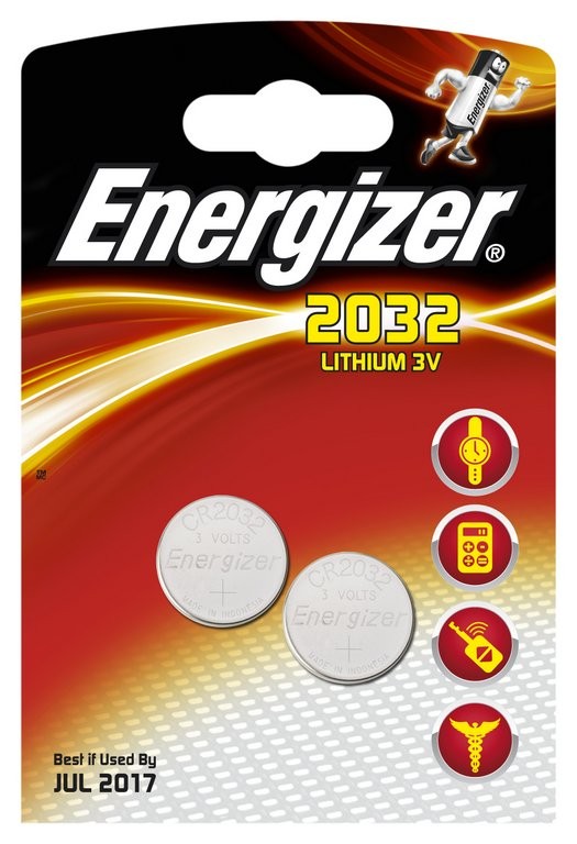 ENERGIZER CR 2032 3V, 235mAh, 2, Piece Button cell battery 635803 buy