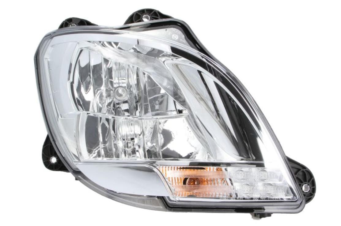 E1 3411 GIANT Right, H7/H1, P21W, FF, Halogen, 24V, with low beam, with indicator, with high beam, with position light, with daytime running light (LED), for right-hand traffic, with bulbs, E1 3411 Left-hand/Right-hand Traffic: for right-hand traffic, Vehicle Equipment: for vehicles without headlight levelling, for vehicles without headlamp cleaning system Front lights 131-DF16310ER buy