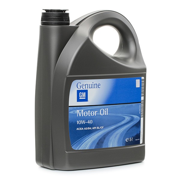 1942046 Engine oil 19 42 046 OPEL GM 10W-40, 5l, Part Synthetic Oil