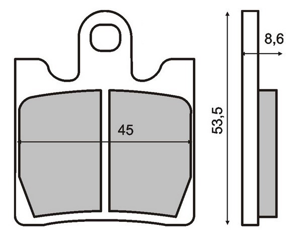 RMS Height: 53.5mm, Width: 8.6mm Brake pads 22 510 0380 buy