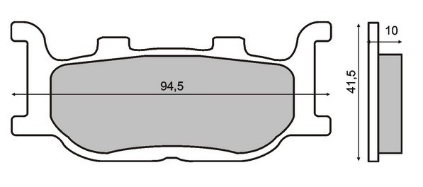 RMS 22 510 0410 Brake pad set