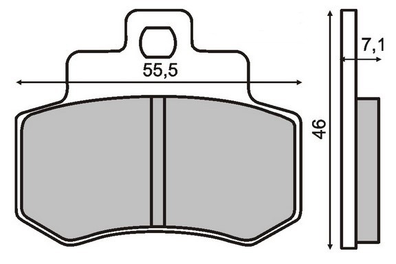 RMS Height: 46mm, Width: 7.1mm Brake pads 22 510 0510 buy