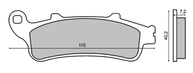 RMS Height: 40.2mm, Width: 7.2mm Brake pads 22 510 0970 buy