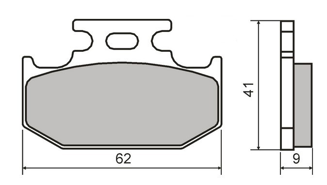 RMS Height: 41mm, Width: 9mm Brake pads 22 510 1790 buy