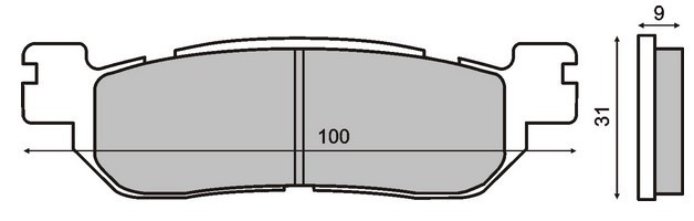 YAMAHA X-CITY Bremsbeläge RMS 225102660