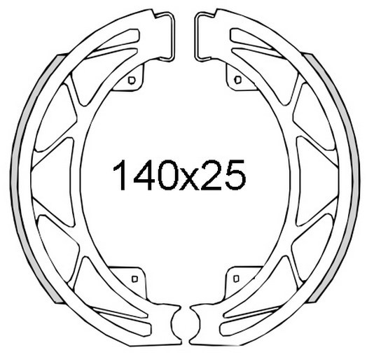 RMS 22 512 0560 Brake Lining, drum brake