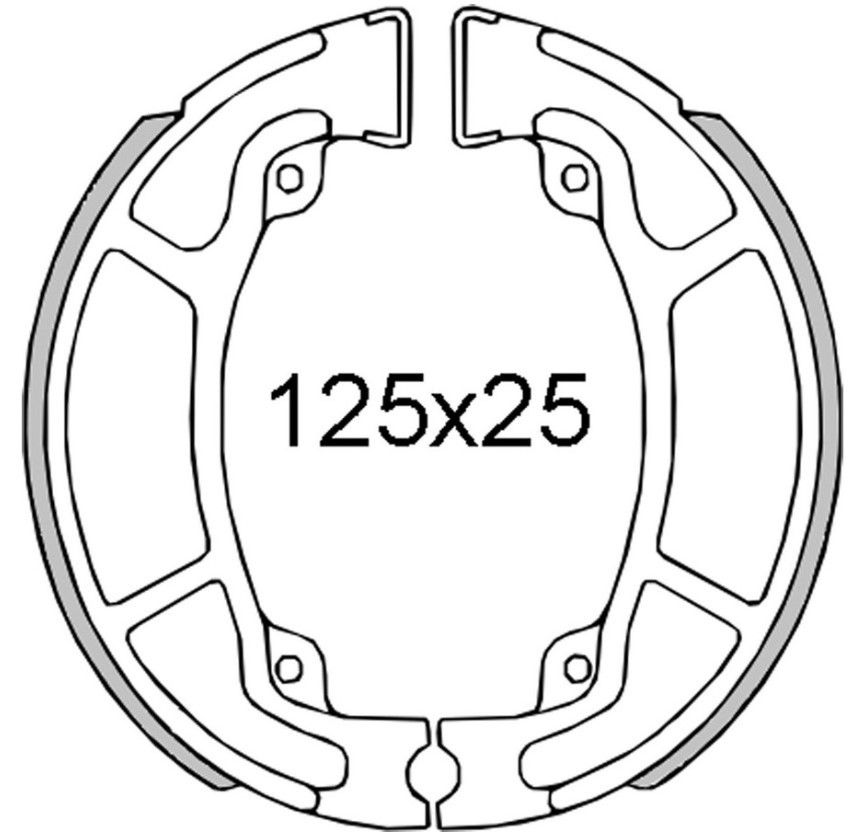 Moto RMS Bremsbelag, Trommelbremse 22 512 0471 günstig kaufen