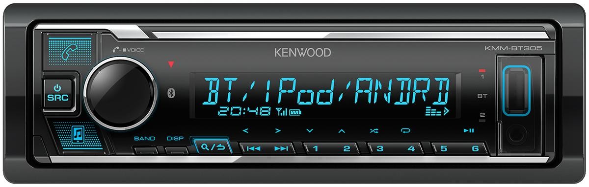 Bluetooth Einbauset für Ford Mondeo Spotify Einbauzubehör USB MP3 iPhone Android Autoradio Radio Kenwood KMM-BT305 JUST SOUND best choice for caraudio 