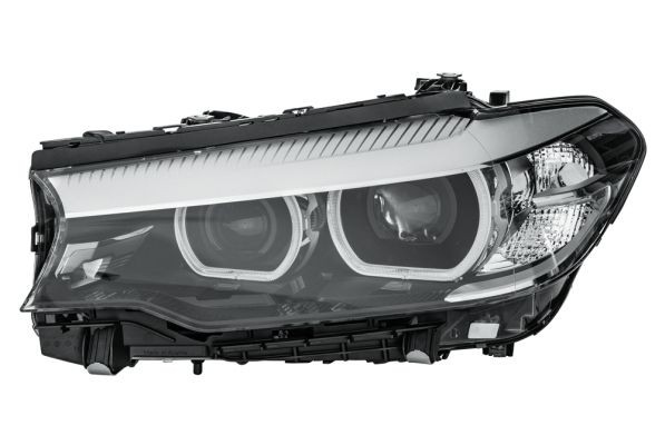 HELLA 1EX 354 836-091 Headlight Left, LED, LED, 12V, with low beam (LED), with indicator (LED), with daytime running light (LED), with dynamic bending light, with position light (LED), without LED module for daytime running light, with high beam (LED), without LED module for indicators, for right-hand traffic, without lettering, without control unit