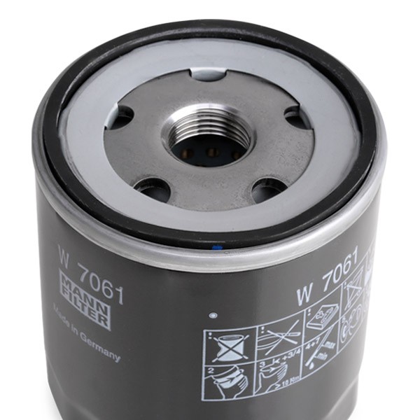 W7061 Oil filter W 7061 MANN-FILTER 3/4-16 UNF, Spin-on Filter
