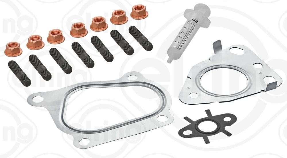 810.970 ELRING Exhaust mounting kit NISSAN with gaskets/seals, with bolts/screws