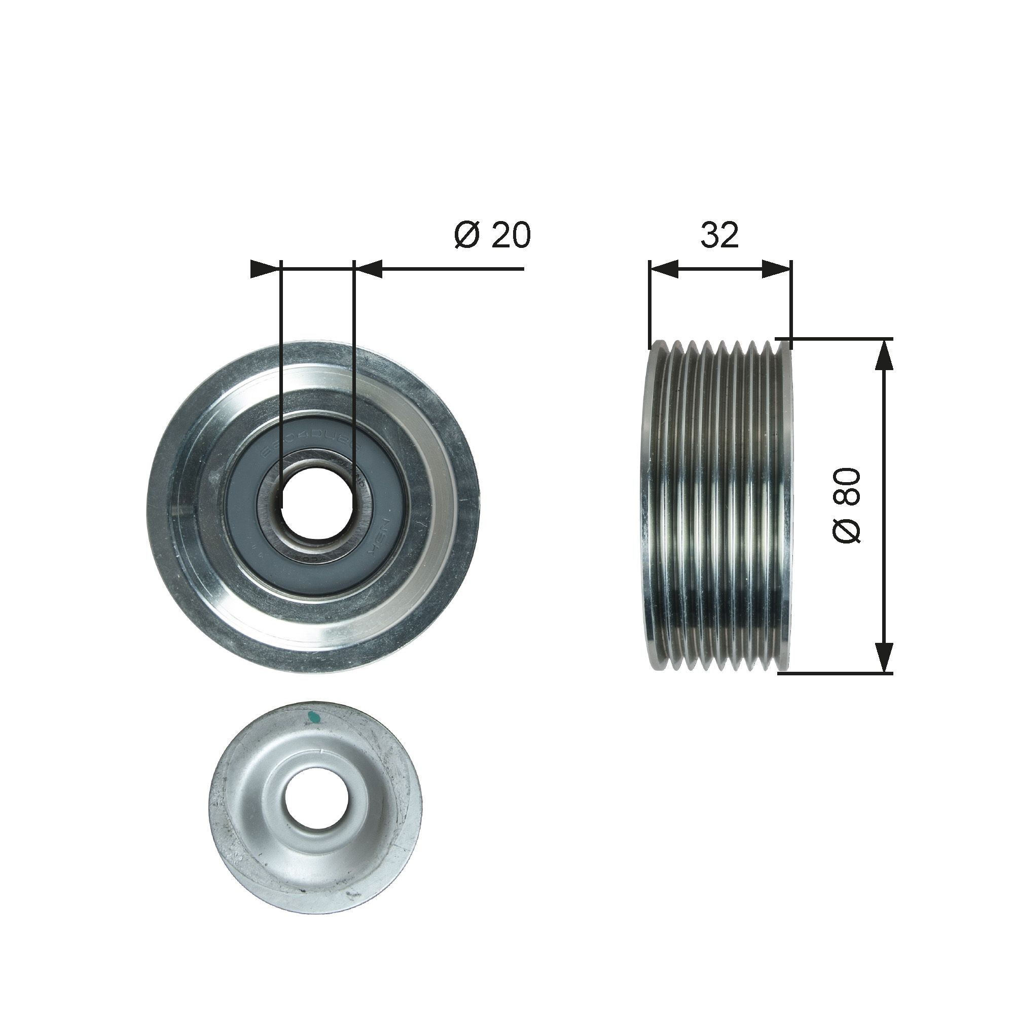 T38670 Tensioner pulley T38670 GATES