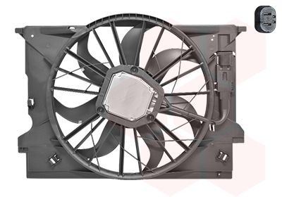 Original VAN WEZEL Radiator cooling fan 3041746 for MERCEDES-BENZ E-Class