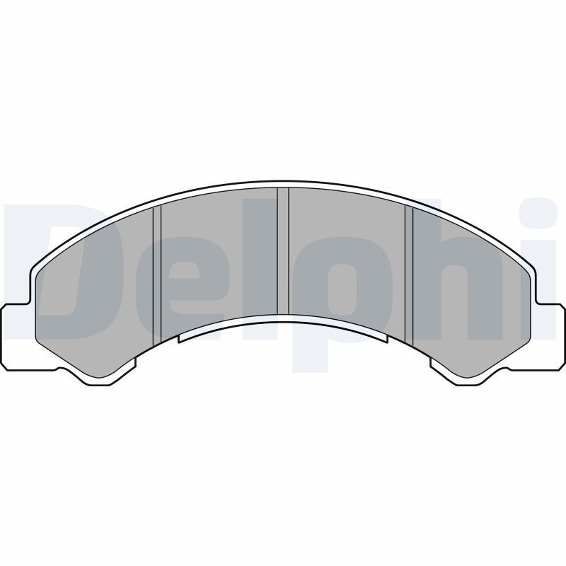DELPHI LP2769 Brake pad set with acoustic wear warning, with anti-squeak plate, with accessories