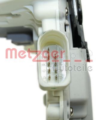 METZGER 2314093 Door latch with remote control, with central locking, with double sealing, Left Front