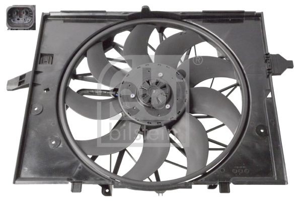 FEBI BILSTEIN 107255 Fan, radiator 600W, Brushless Motor, with radiator fan shroud