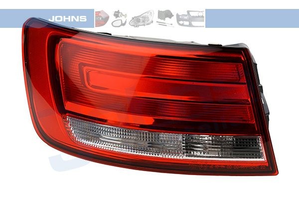 13 13 87-1 JOHNS Tail lights AUDI Left, Outer section, without bulb holder