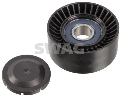 SWAG 38 10 6881 Deflection / Guide Pulley, v-ribbed belt with cap