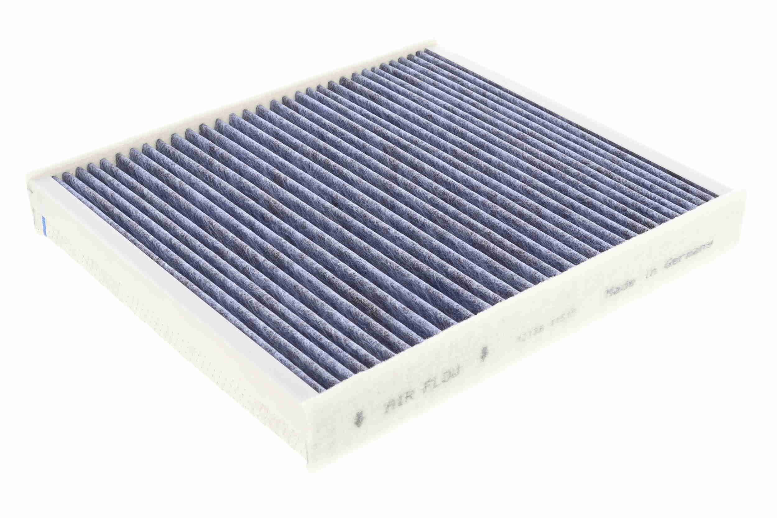VEMO V10-32-0007 Pollen filter bio-functional cabin air filter, with antibacterial action, with fungicidal effect, Particulate filter (PM 2.5), with anti-allergic effect, with Odour Absorbent Effect, 252 mm x 224 mm x 36 mm, Activated Carbon