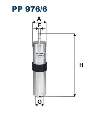 FILTRON In-Line Filter, 8mm Height: 268mm Inline fuel filter PP 976/6 buy