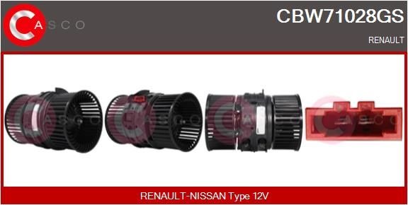 CASCO CBW71028GS Heater motor Renault Trafic 3 Van 1.6 dCi 140 140 hp Diesel 2016 price