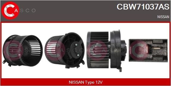 CASCO CBW71037AS Interior Blower for left-hand drive vehicles