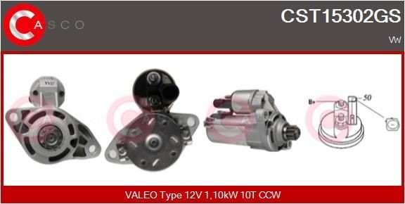CASCO CST15302GS Starter motor 02E911023K