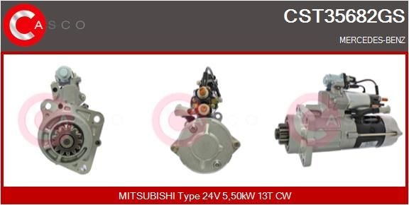 CASCO CST35682GS Anlasser für MERCEDES-BENZ ACTROS MP4 / MP5 LKW in Original Qualität