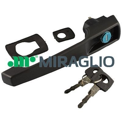 MIRAGLIO 80/730 Door Handle Right, Left, black