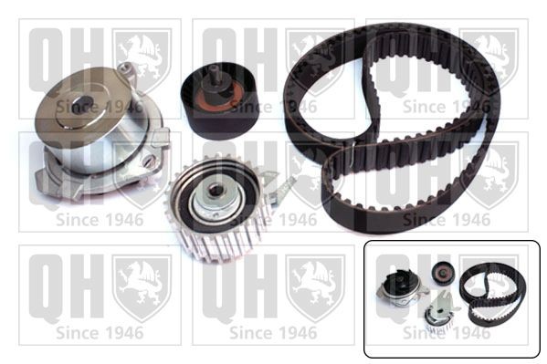 Fiat BARCHETTA Water pump and timing belt kit QUINTON HAZELL QBPK5800 cheap