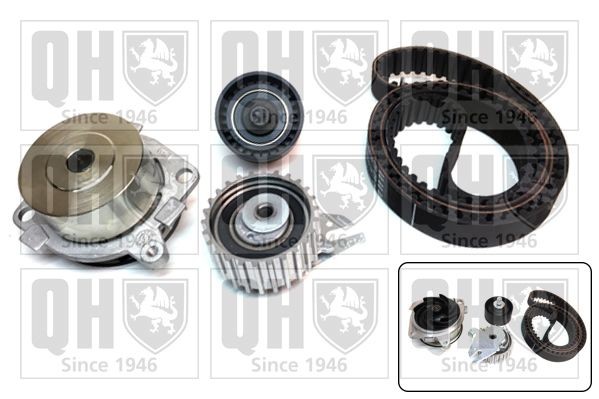 Fiat BARCHETTA Water pump and timing belt kit QUINTON HAZELL QBPK5870 cheap