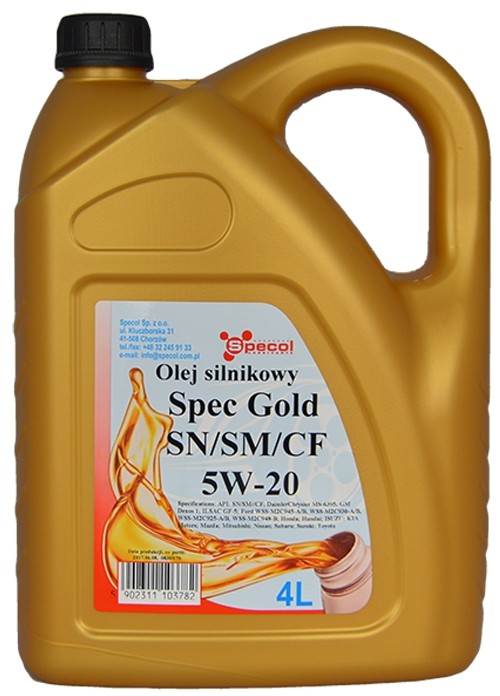 Kaufen Sie Motorenöl SPECOL 101852 Spec, Gold 5W-20, 4l, Synthetiköl