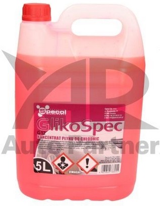 APRILIA SR MAX Kühlmittel G12 Rot, 5l, -38(50/50) SPECOL Glikospec 004006