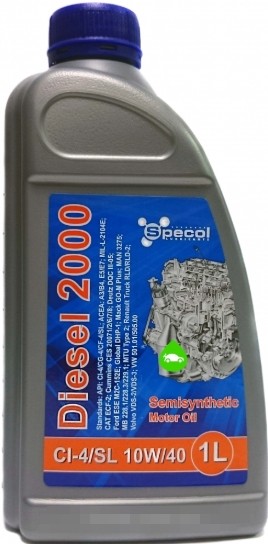 SPECOL Spec, Diesel 2000 101438 Engine oil 10W-40, 1l, Part Synthetic Oil
