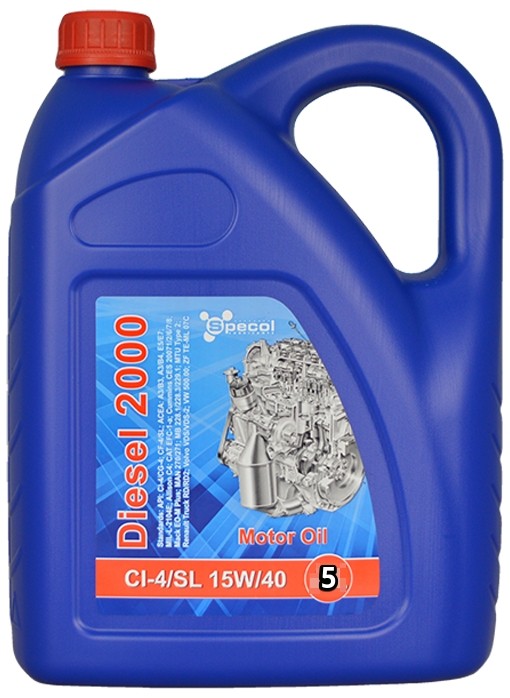 Motor oil SPECOL 15W-40, 5l, Mineral Oil longlife 101449